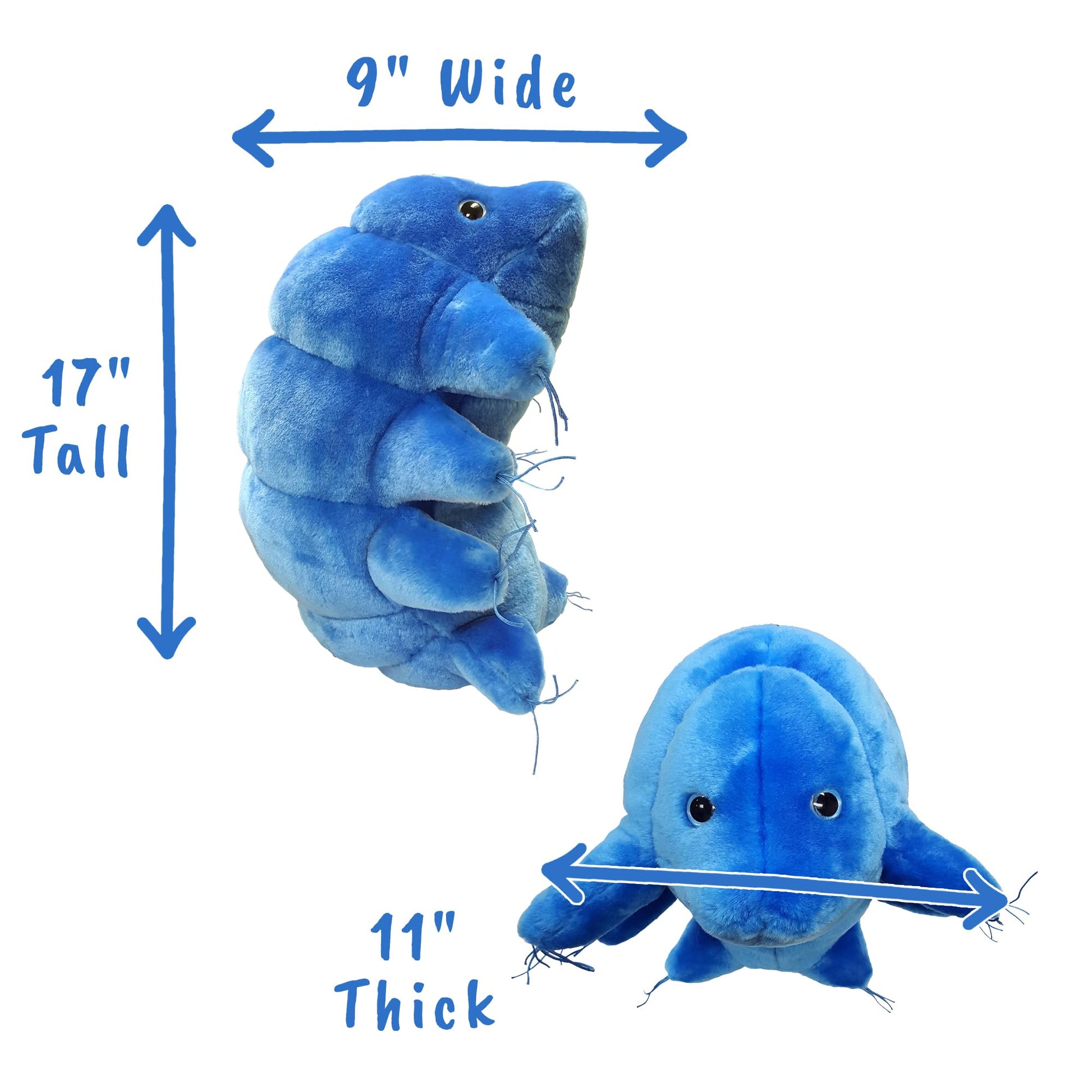 GIANTmicrobes Gigantic 17" Tardigrade Plush Toy, Water Bear Plush Toy, Water Bear, Biology Gifts, Microbiology Gifts, Tardigrade Stuffed Animal