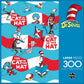 Buffalo Games - Dr. Seuss Enterprises - The Cat in the Hat Stripes - Jigsaw Puzzle for Adults - Challenging Puzzle Perfect for Game Nights - Finished