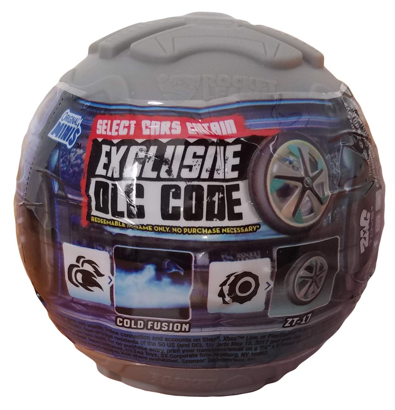 Rocket League Mini Pull-Back Racer Car Mystery Ball 1-Pack, Multicolor