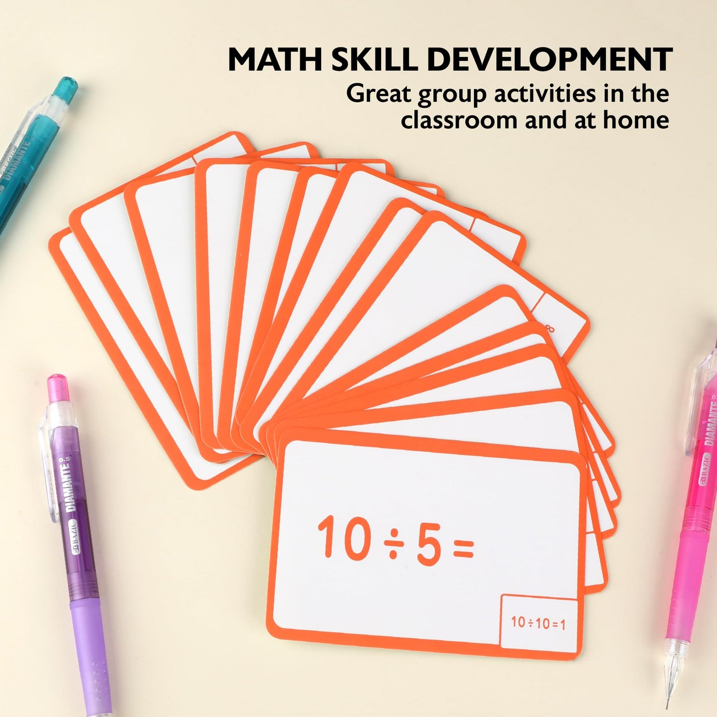 BAZIC Division Flash Cards (36/Pack)