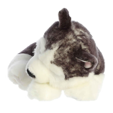 Aurora® Adorable Miyoni® Tots Sleepy Husky Pup Stuffed Animal - Lifelike Details Make a Cherished Companion - Perfect for Decorating Bedrooms or