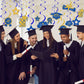 16 PCS Blue and Gold Graduation Decorations Class of 2026, Graduation Hanging Swirls Blue and Gold Congrats Grad Hanging Swirl for Grad Party Supplies