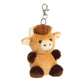 Aurora® Adorable Palm Pals™ Hubert Highland Cow™ Clip-On - Fun Collectible Plush for Kids and Adult Collectors - Perfect for Decorating Rooms