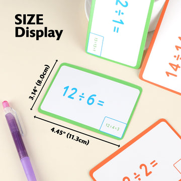 BAZIC Division Flash Cards (36/Pack)