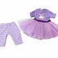 Purple Easter Bunny Tutu Dress for 18-Inch Dolls | Premium Quality & Trendy Design | Dolls Clothes