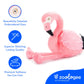 The Petting Zoo Flamingo Stuffed Animal Plushie, Gifts for Kids, Earth Keeperz Wildlife Animals, Zoologee Pink Flamingo Plush Toy, 13 inches