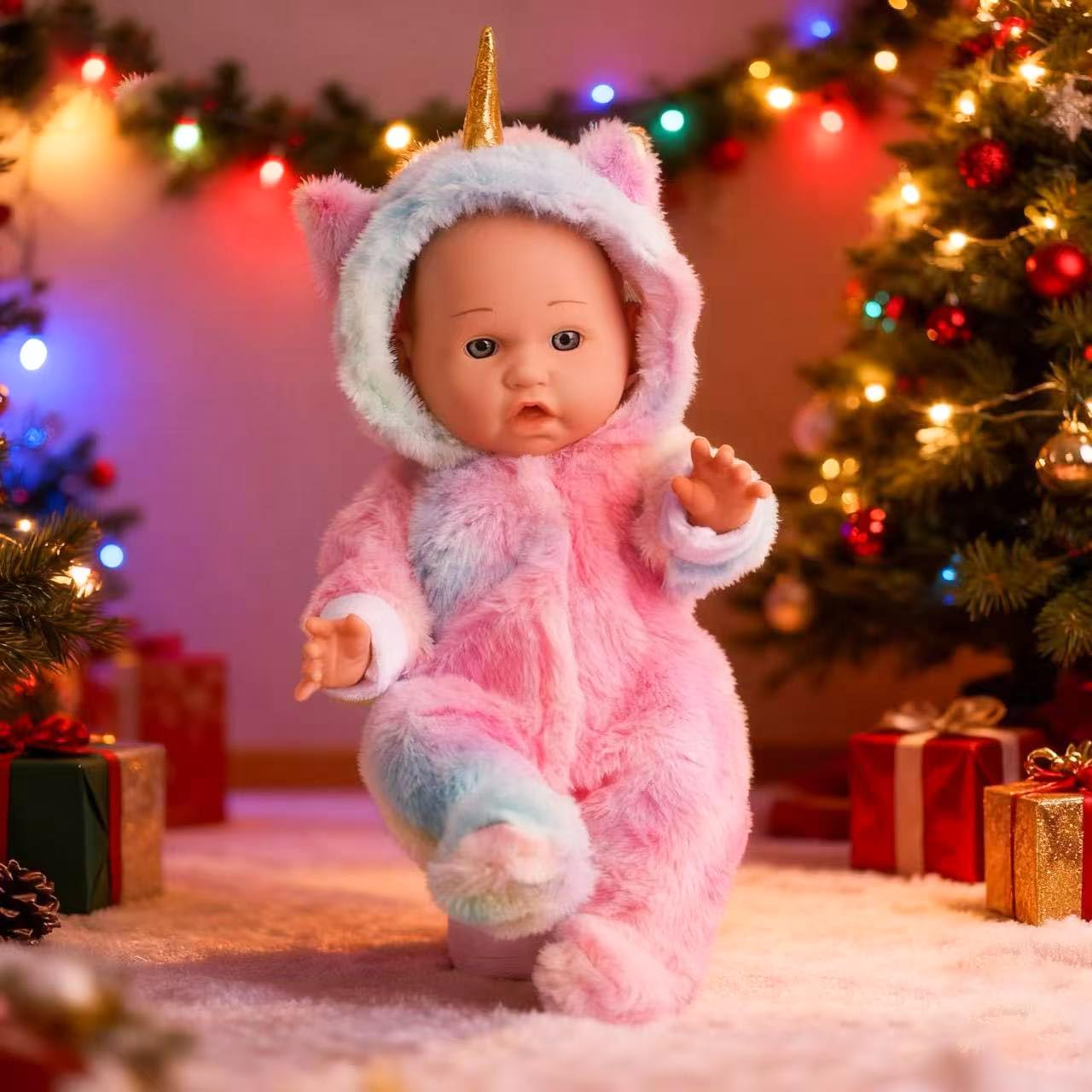 sweet dolly 12 Inch Baby Dolls with Unicorn Clothes Feeding Play Set