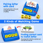 HahaGift Educational Toys for 3-5 Year Old Boy Girl Gifts, Matching Letter Learning Games Activities, Ideal Christmas Birthday Gift for Toddler Kids