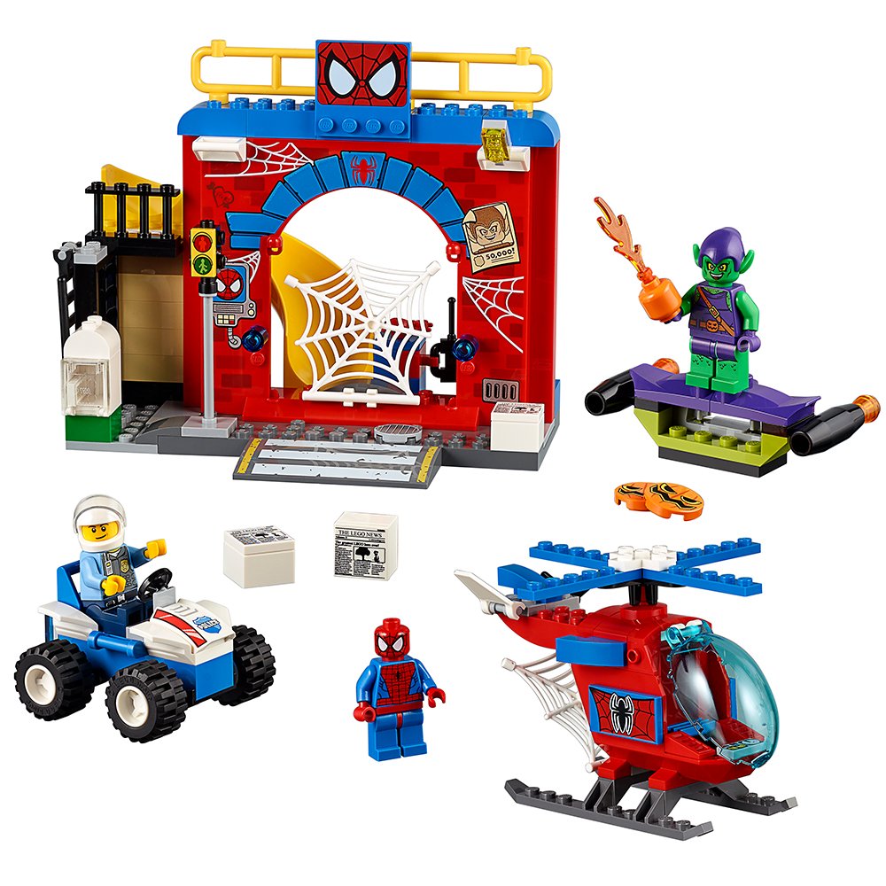 LEGO Juniors Spider-Man Hideout 10687 Toy, Marvel Legends