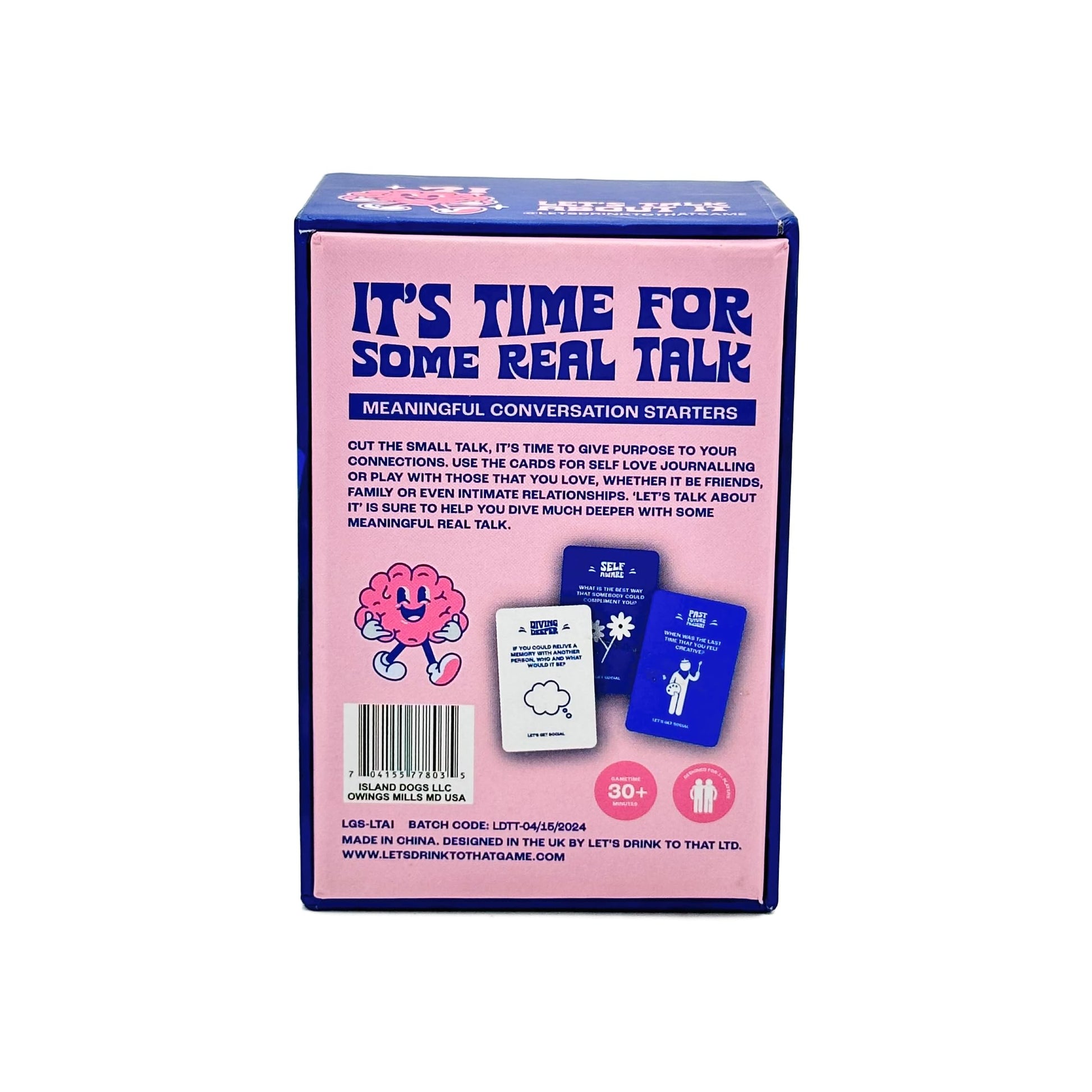 Island Dogs Let's Get Social - Let's Talk About It Card Game | Fun Party & Family Activity | Conversation Starter for Teens & Adults | 120 Cards