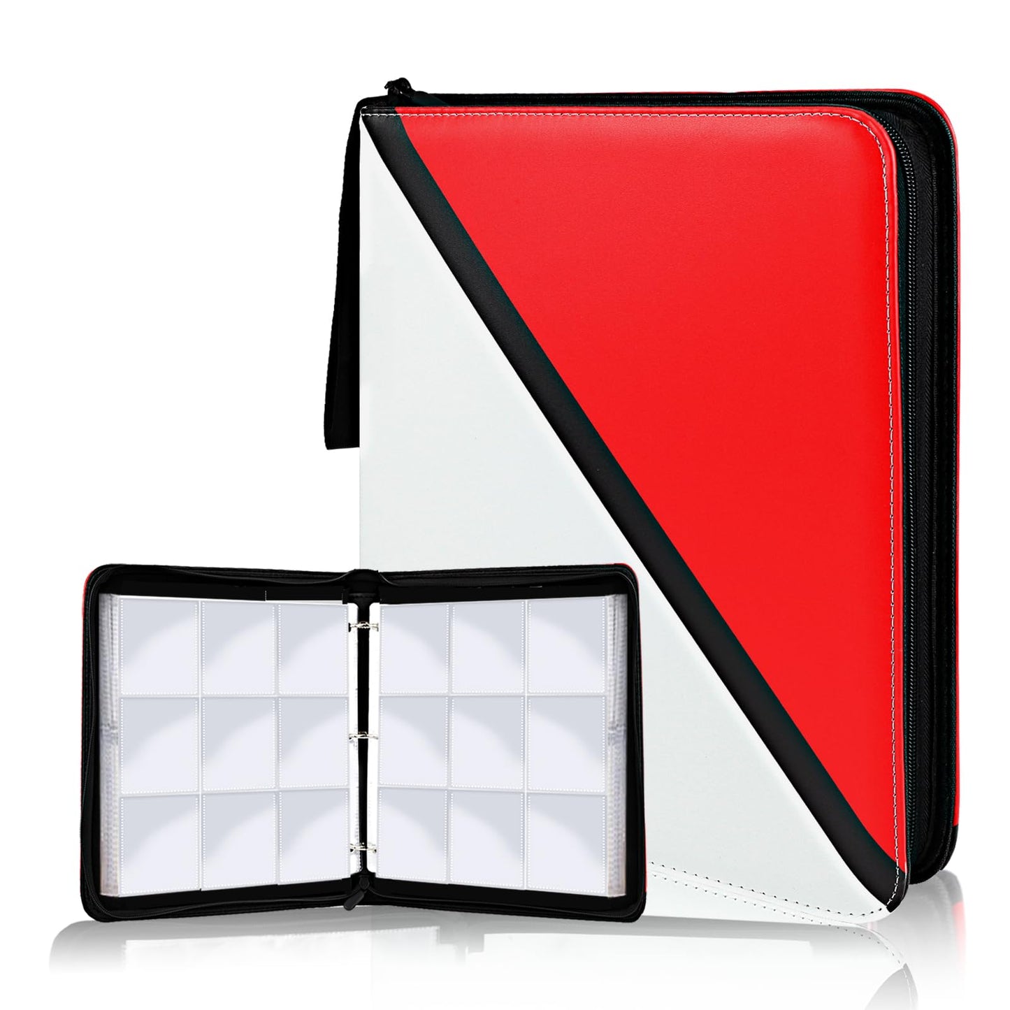 Slizenp Trading Card Binder 9 Pocket, 900 Pockets Card Holder with 50 Removable Sleeves for Game Cards,Premium Card Book, Game Cards & Sports Cards