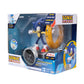 Sonic The Hedgehog Speed RC Skateboard Vehicle with Gold Ring Controller - Light Up Wheels & 360 Spins, Turbo Mode for Extra Boost, 2.4GHz, 100FT