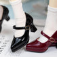 YHYQiFei BJD Doll Shoes Carefully Crafted Fashion High Heels for 1/3 1/4 1/6 11.8 18 24 inch BJD Doll Gifts for Doll Lovers (Glossy Red, 1/3)