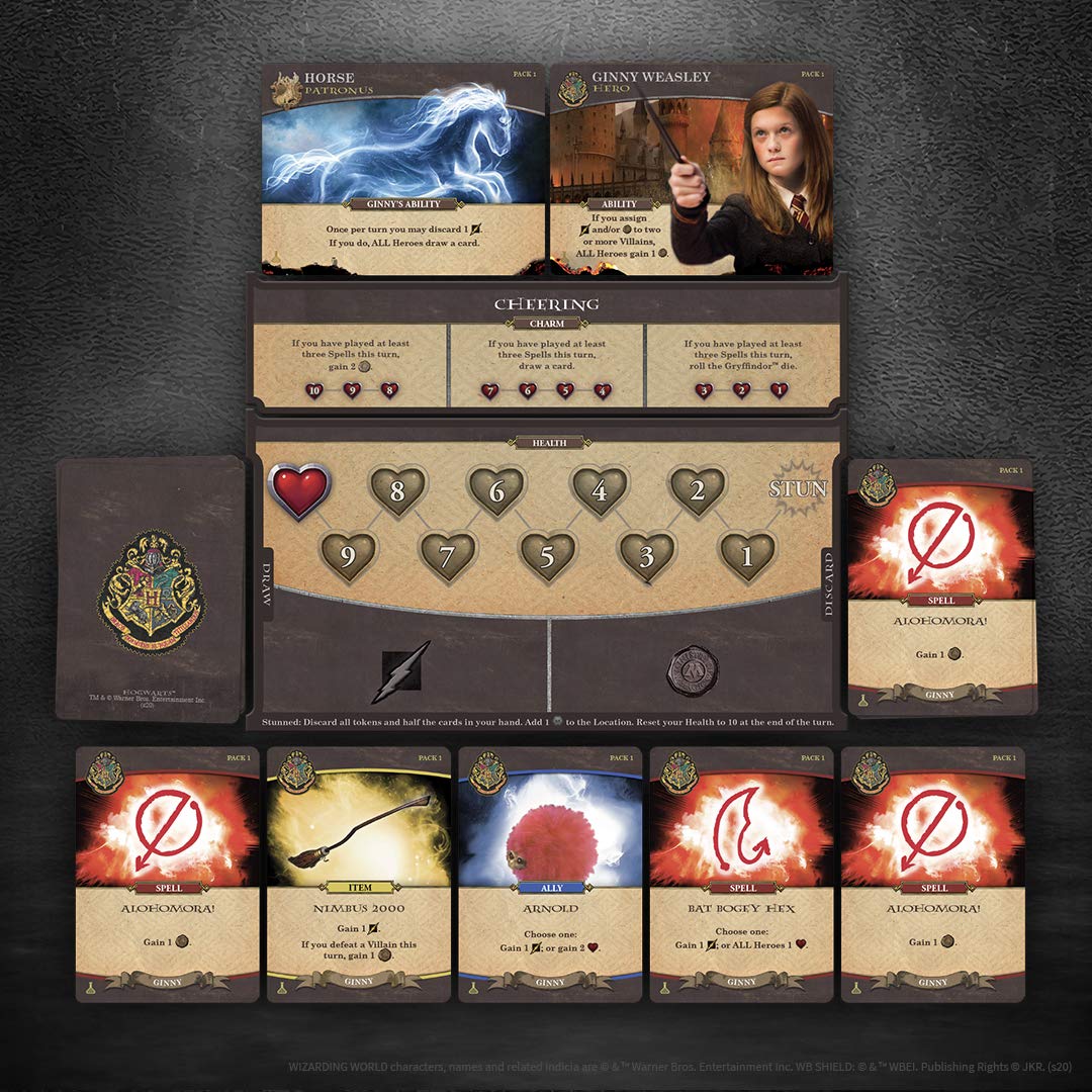 USAOPOLY Harry Potter: Hogwarts Battle - The Charms and Potions Expansion/Second Expansion to Harry Potter Deckbuilding Game/Featuring New Abilities