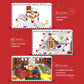 hahaspil Christmas Gingerbread House Ornaments Building Set Toys, with Led Light, for Kids, Boys, Girls & Adults, Christmas Decorations for Tabletop