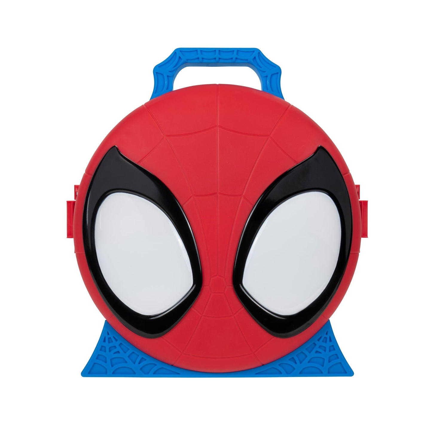 Jazwares Marvel Spidey and His Amazing Friends Action Launch Carry Case - 12-Inch Carry Case with Rotating Launcher and Two Exclusive Amazing Metals