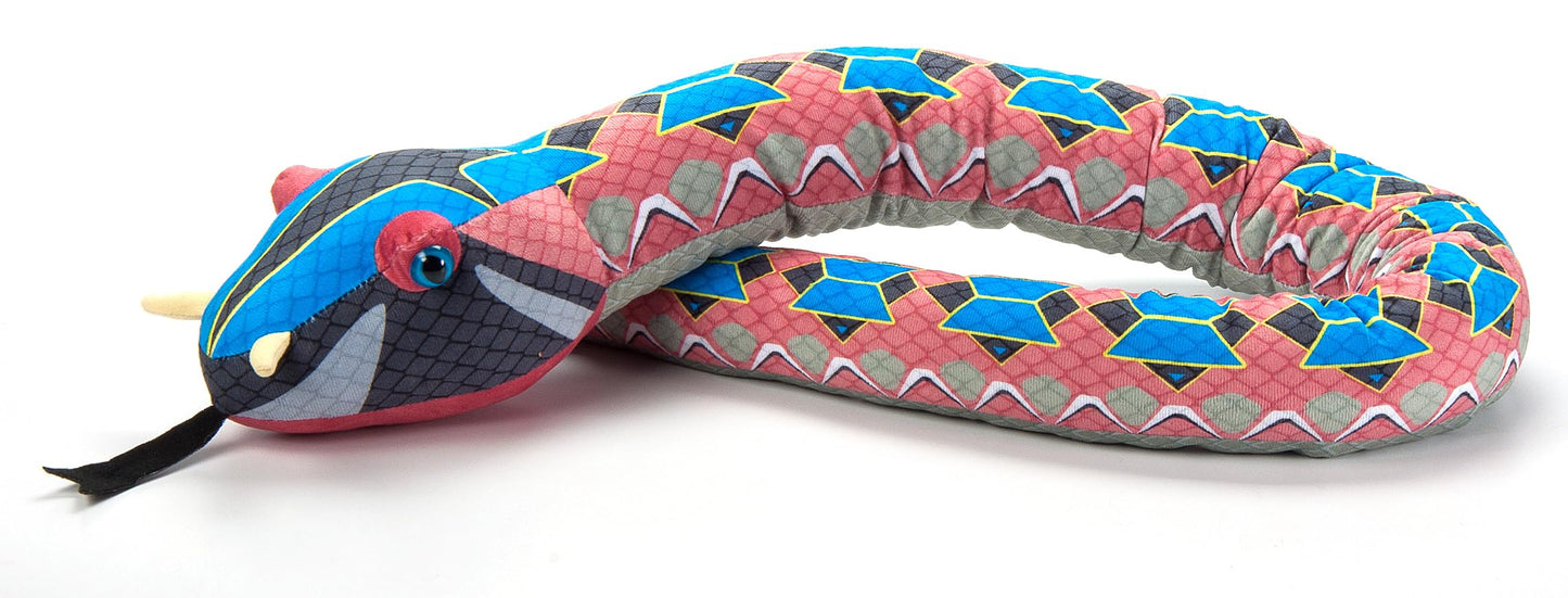 The Petting Zoo Rhino Viper Snake Stuffed Animal Plushie, Gifts for Kids, Wild Onez Snake Animals, Snake Plush Toy 54 Inches