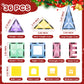 ROMDS Magnetic Tiles, Magnetic Building Blocks for Kids Ages 3+ and STEM Magnet Toys, Clear Magnet 3D Blocks Construction Playboards for Boys & Girls