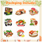 9 PCS Sushi Honeycomb Centerpieces for Table Decor, Sushi Table Decorations Table Toppers for Japanese Food Sushi Party Decorations Sushi Birthday