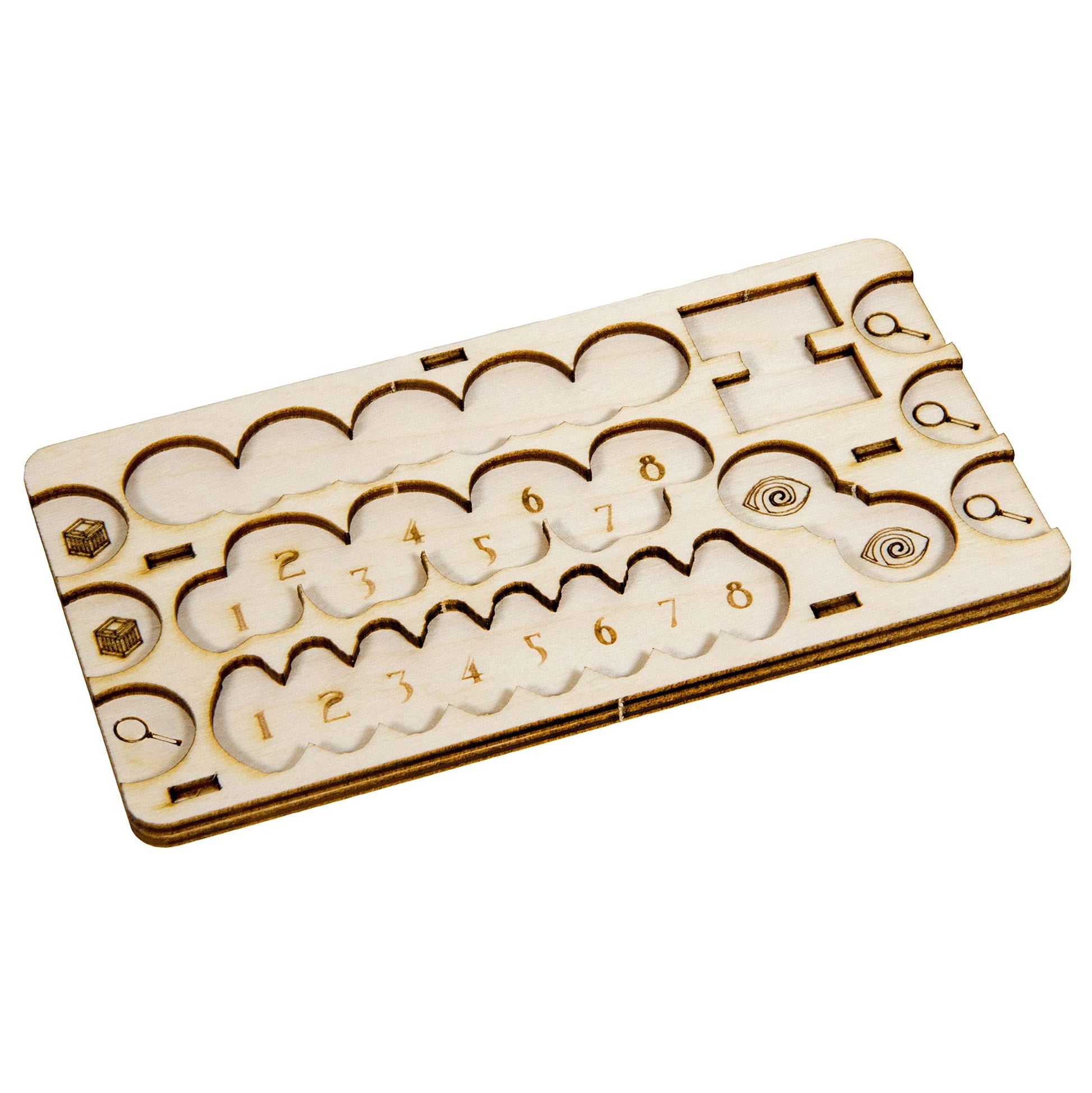 The Broken Token Eldritch Player Board - Wood Player Boards Compatible with the Eldritch Horror (Pack of 4)