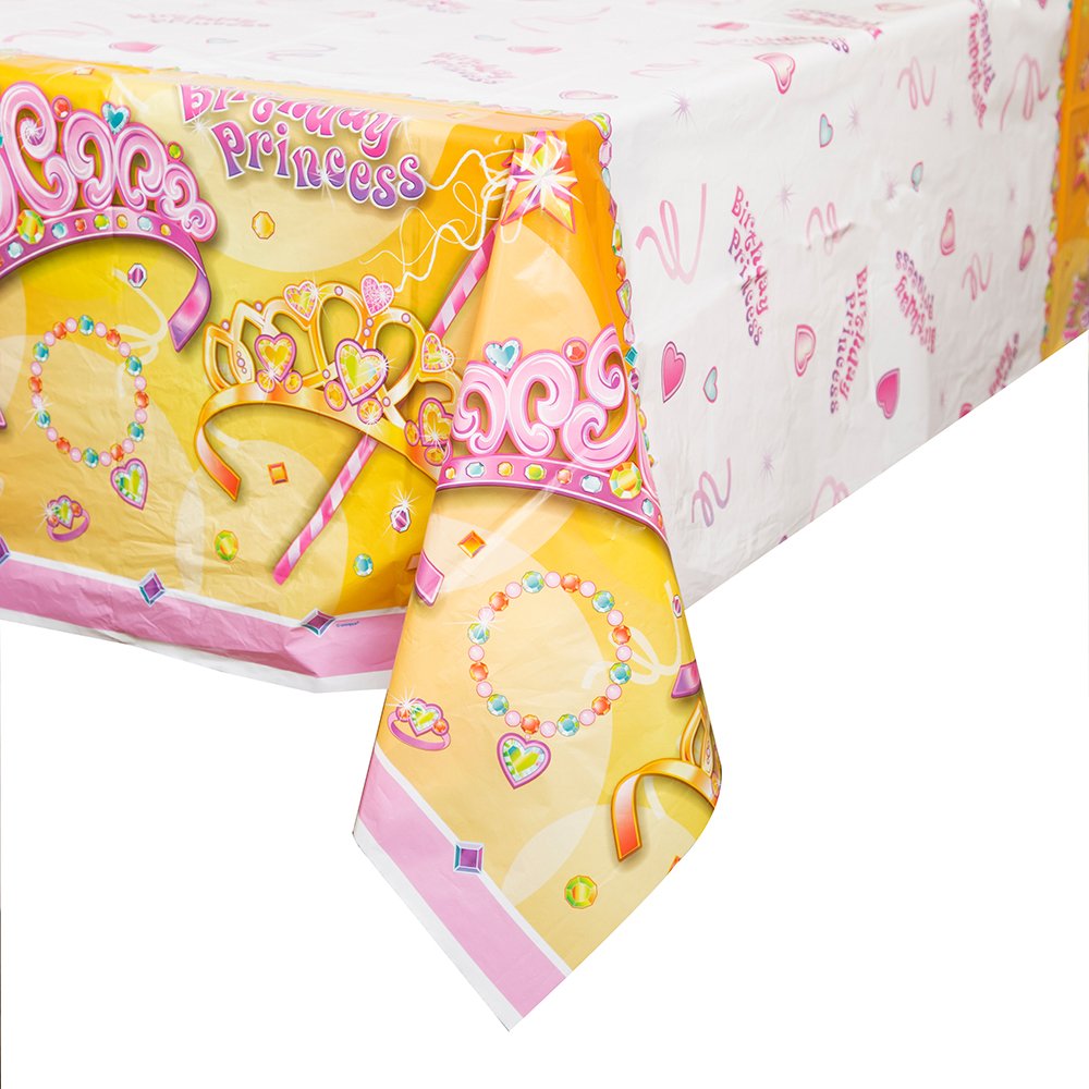 Pretty Princess Plastic Tablecloth, 84" x 54"