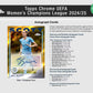 2024/25 Topps Chrome UEFA Women's Champions League Soccer Blaster Trading Card 7-Pack Blaster Box (3 Mini Diamond Refractor Parallels Per Box!)
