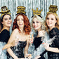 KALOR Sparkling 2026 New Year Headbands 6-Pack, Black Gold Glitter Party Headbands for New Year's Eve Party Supplies, Countdown Parties, No Assembly