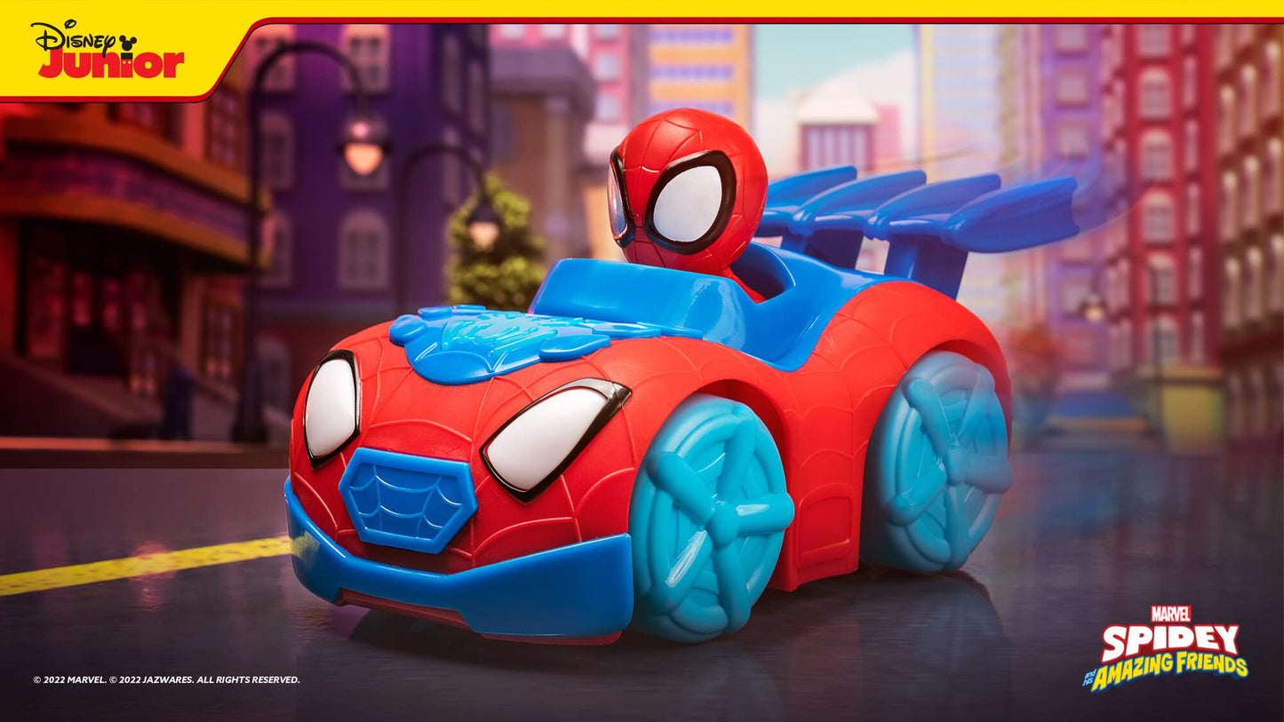 Marvel’S Spidey and HIS Amazing Friends Flash ‘N’ Dash Web Crawler - Motorized Web Crawler Vehicle with Lights and Sounds - Toys Featuring Your