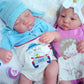 GYCV Lifelike Reborn Baby Dolls Twins Boy and Girl 20 Inch Weighted Full Body Silicone Realistic Newborn Baby Dolls Twins Real Life Baby Dolls Twin