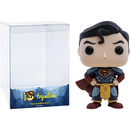 Funko Superm a n : P o p ! Heroes Vinyl Figurine Bundle with 1 Compatible 'ToysDiva' Graphic Protector (402-52433 - B)
