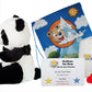 Stuffems Toy Shop Make Your Own Stuffed Animal 16" PanPan the Panda - No Sew - Kit with Cute Backpack!