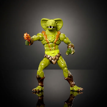 Masters of the Universe Masterverse Action Figure, New Eternia Kobra Khan, 7 Inch Motu Toy 30 Articulations, Camo Khan Alt Look with Accessories