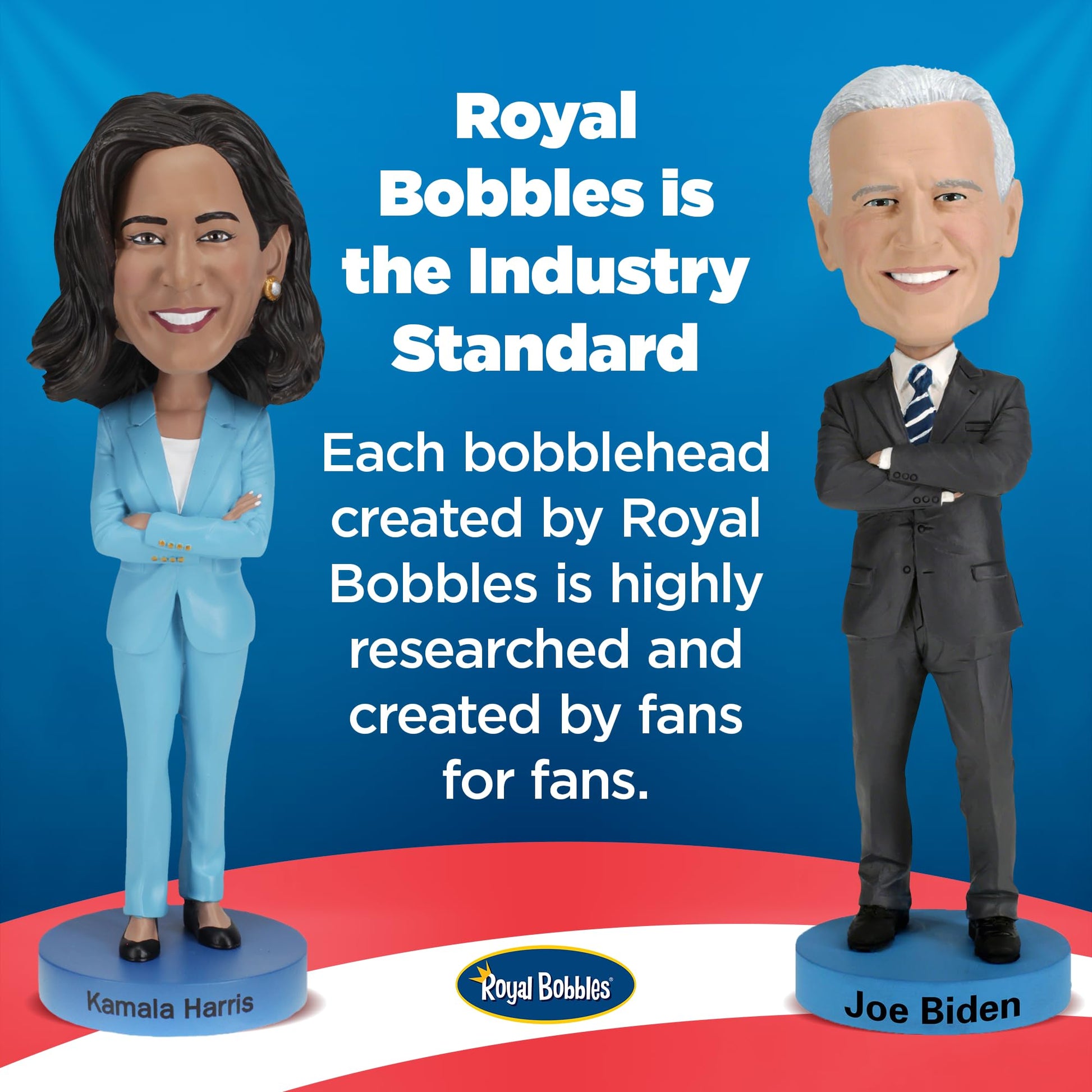 Royal Bobbles Barack Obama, 44th President of the United States - American History Anniversary Bobblehead - 8.5 Inches Tall - Collectible Bobblehead