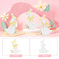 3 Pcs Wooden Silly Goose Birthday Party Decorations, Bow Goose Table Centerpiece Set, Funny Decor for Party Favor, Tiered Tray Desk Decor Set, 6.0