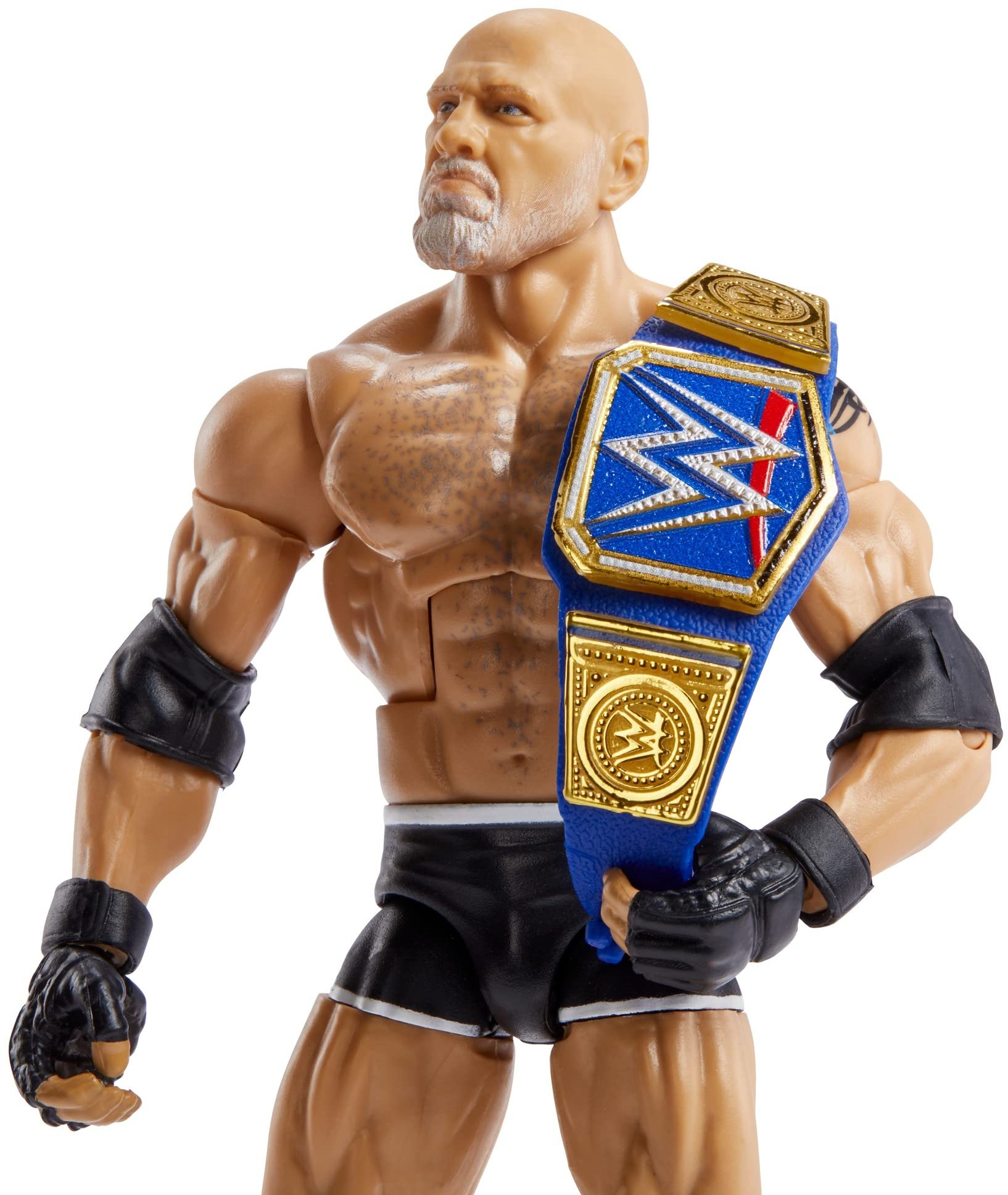 WWE Goldberg Top Picks Elite Collection Action Figure with Universal Championship, 6-inch Posable Collectible Gift for WWE Fans Ages 8 Years Old & Up