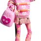 Monster High Wednesday Doll and Accessories, Enid Sinclair Collectible in Pink Fashion with Beret and Backpack, Doll Stand