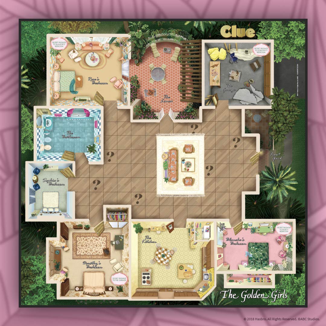 Clue The Golden Girls Board Game | Golden Girls TV Show Themed Game | Solve The Mystery of Who Ate The Lastpiece of Cheesecake |Officially Licensed