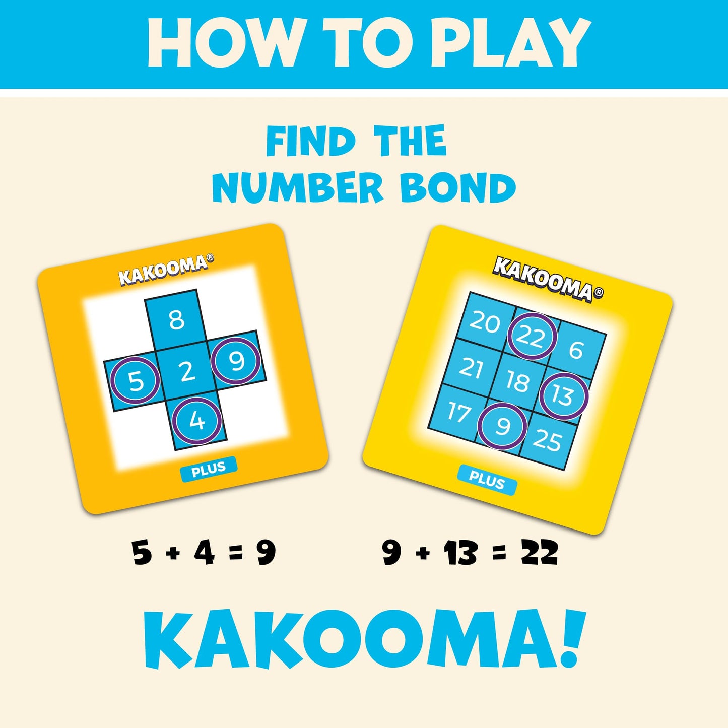 Kakooma Plus - Addition & Subtraction Puzzle Game for Fact Fluency - Fun Math Challenge for Grades 1-4