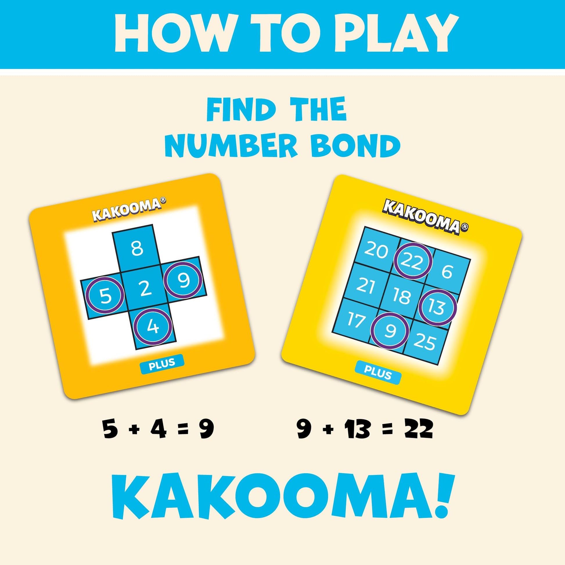 Kakooma Plus - Addition & Subtraction Puzzle Game for Fact Fluency - Fun Math Challenge for Grades 1-4