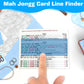plaCredgai Mahjong Card Holder Set of 4-11.25 x 7 in Waterproof PU Leather Mahjong Card Sleeve/Cover with 4 Matching Card Guide Aligners, Foldable