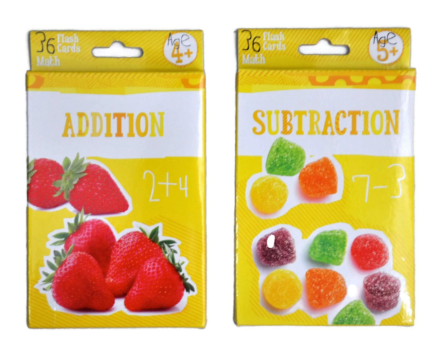 Addition & Subtraction Flashcards - Math for Kindergarten 1st Grade - Learning Practice Flash Card Bundle