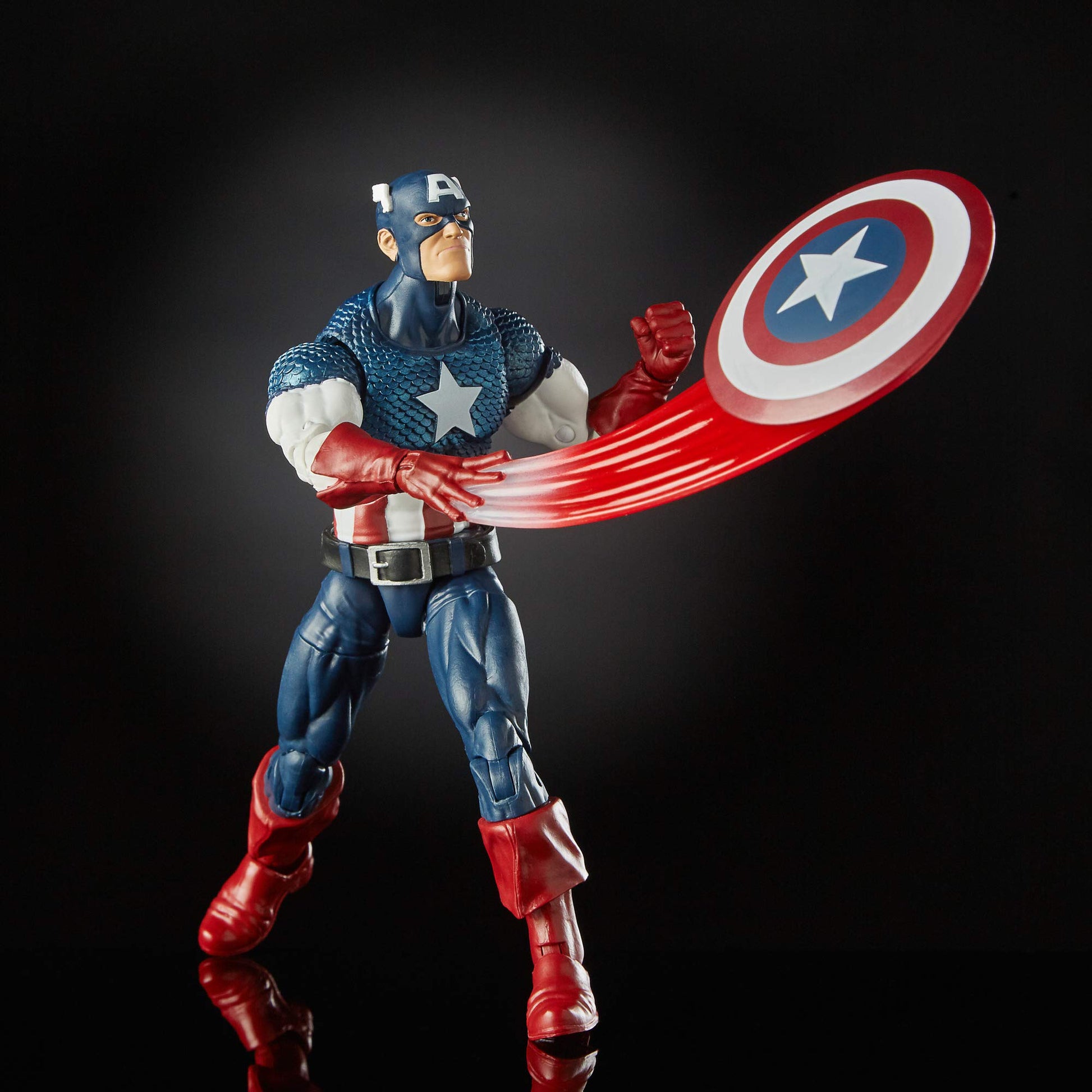 Marvel Comics 80th Anniversary Legends Series 6"-Scale Vintage Comic-Inspired Captain America Collectible Action Figure