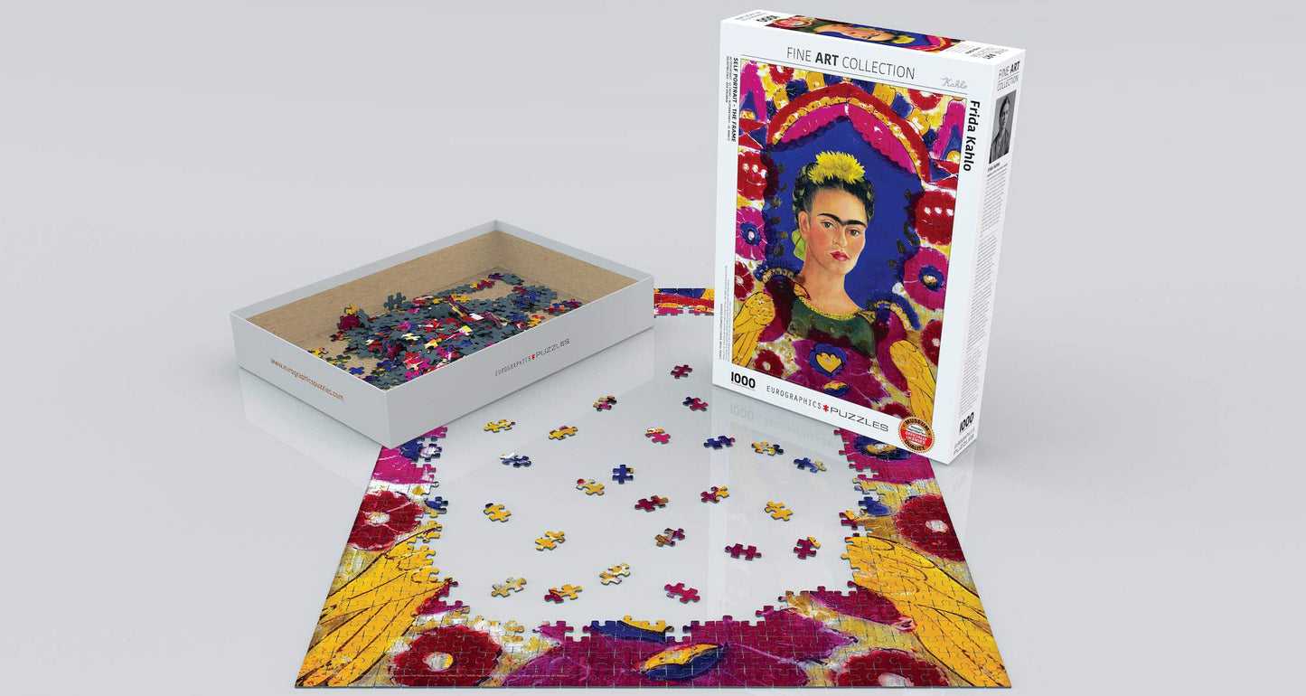 EuroGraphics Self Portrait, The Frame by Frida Kahlo 1000-Piece Puzzle