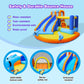 JOYLDIAS Inflatable Water Slide Bounce House,Giant Water Park, Double Slide Bouncer Castle w/Splash Pool, Jump Area, Climbing Wall, 550W Air Blower