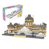 TzFioy Louvre Museum Paris Micro Brick Building Set (3377 Pieces) - Landmark Model Educational Toy Gift for Kids and Adults