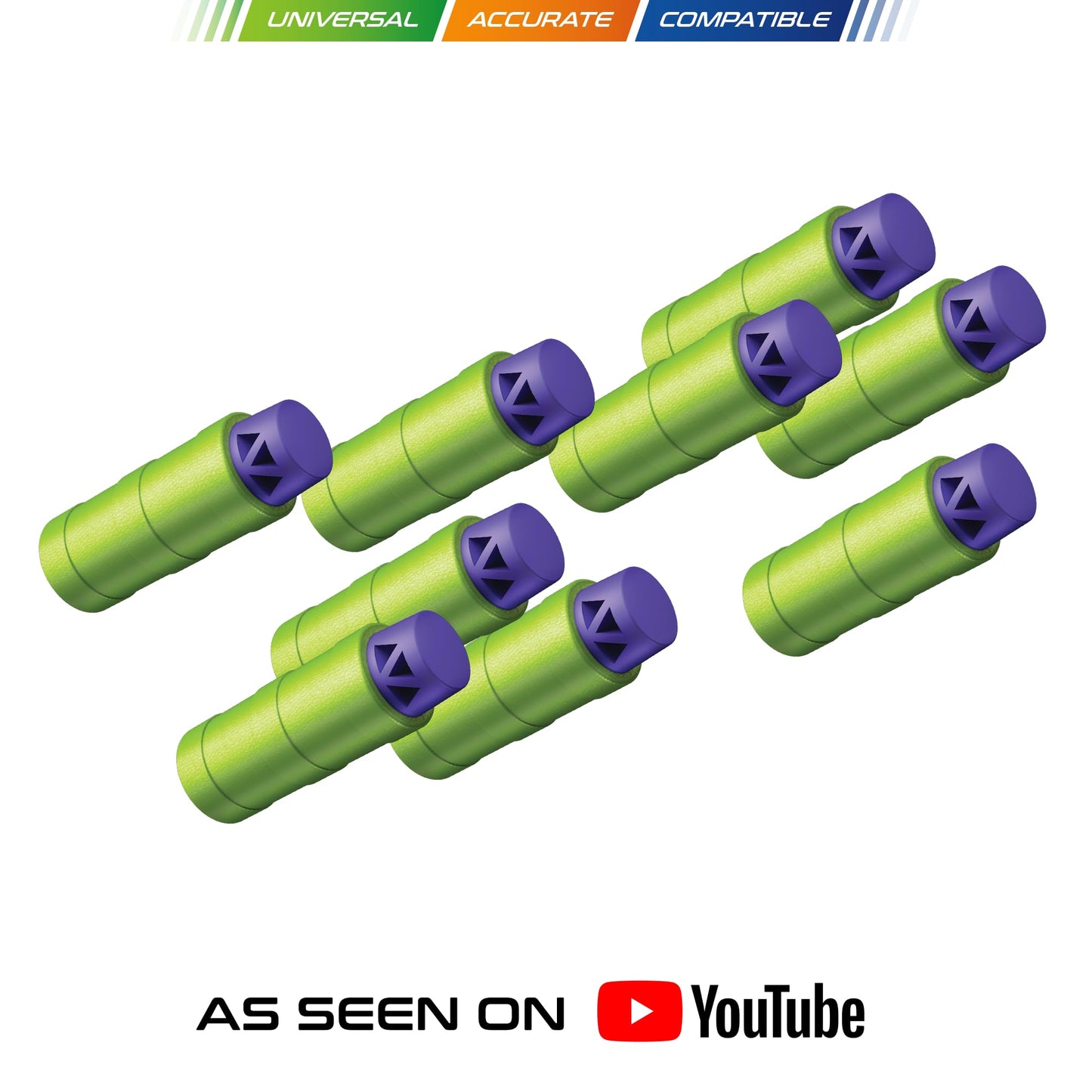 Dart Zone Nitroshot+ Half-Length Pro Dart Refills, 400-Count