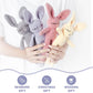 Moni's Choice Stuffed Plush Baby Crochet Bunny Rabbit Easter Gifts Handmade Stuffed Animal Hand-Knit Doll Granddaughter Grandson Lovey Sleep Toy