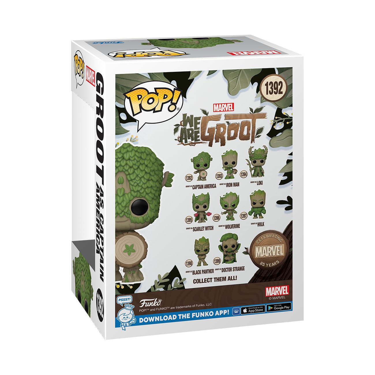 Funko POP! Marvel: We are Groot - Captain America - Groot Shorts - Collectable Vinyl Figure - Gift Idea - Official Merchandise - for Kids & Adults