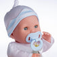 15" Realistic Soft Body Baby Doll with Open/Close Eyes | JC Toys - Berenguer Boutique | 10 Piece Gift Set with Bottle, Rattle, Pacifier & Accessories