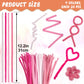 BEIQIYA 80pcs Fluffy Tube Cleaner, Thick Fluffy Fuzzy Wire Sticks Crart Supplies for Making Animals Plants Fruits Flowers Decorations- Pink